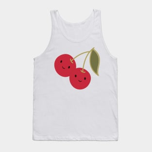 Cute Kawaii Red Cherries Tank Top